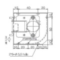 AC 220V Cross Flow Coolingfan pour BGA